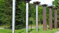 Säulen und Säulenfragmente der Eisenhütte